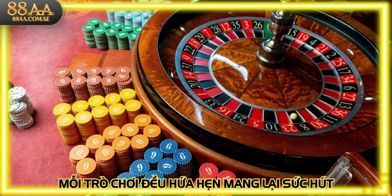 Mỗi trò chơi đều hứa hẹn mang lại sức hút